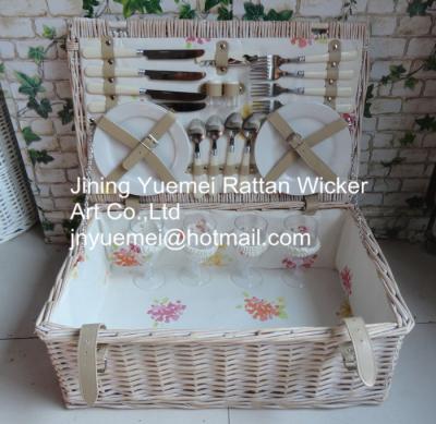 China wicker basket wicker picnic basket Cheristmas basket for sale