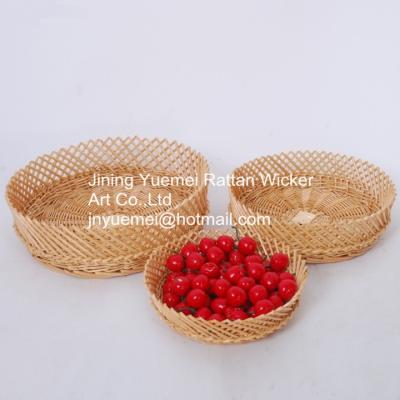 China wicker storage basket wicker fruit basket wicker bread basket willow fruit basket willow b for sale