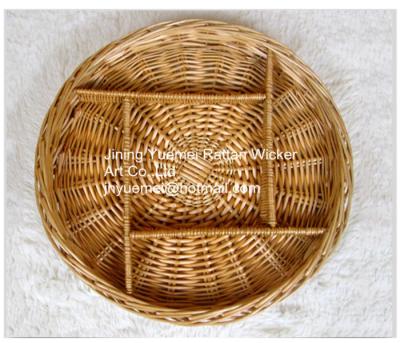 China 2016 wicker tray wicker pallet wicker egg tray 4 partitions for sale