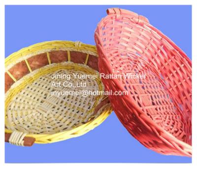 China 2016 wicker tray wicker pallet wicker tray round shape for sale