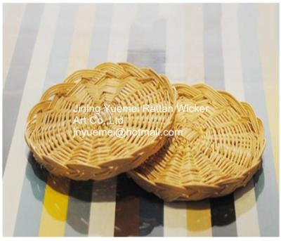 China 2016 wicker tray basket wicker storage basket willow fruit tray round shape for sale