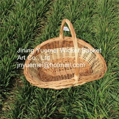 China 2016 wicker handle basket wicker log basket for sale