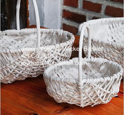 China 2016 wicker handle basket wicker food basket for sale