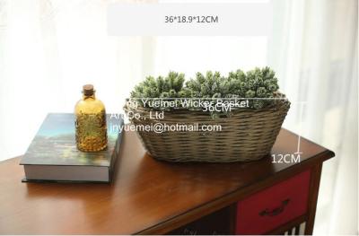 China home dicorative wicker garden baskets willow flower plant baskets manufacture for sale