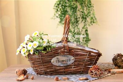 China wicker basket manufacturer wicker garden basket willow plant baskets stock fast shipment for sale