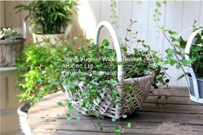 China wicker basket manufacturer wicker garden basket willow plant baskets stock fast shipment for sale