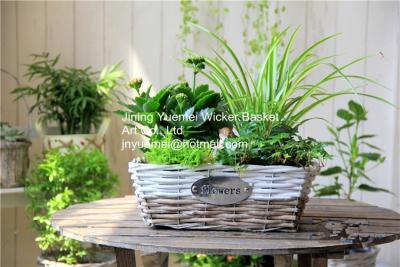 China wicker basket manufacturer wicker garden basket willow plant baskets stock fast shipment for sale