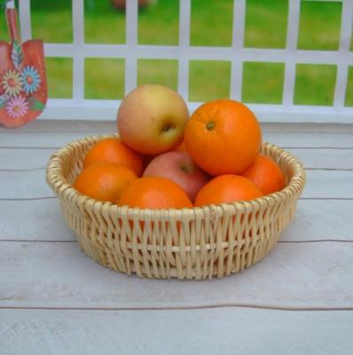 China wicker baskets round shape willow fruit basket water cleaning ECO handmade wicker baskets manufacturer for sale