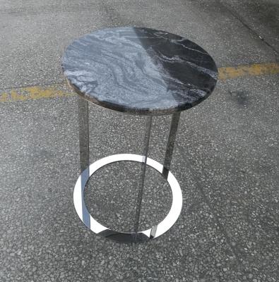 China Contemporary modern marbletop living room side table coffee table stainless steel for sale