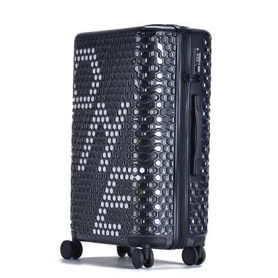 China Travel Trolley Luggage Bag Factory Design Travel Luggage Bags ABS PC Suitcases Mosaic Luggage for sale