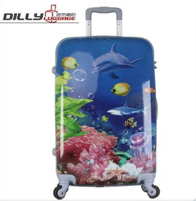 China Luggage Trolley Bag Waterproof Luggage Patterned Suitcases Rigid Cute Luggage Bags for sale