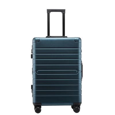 China Fashionable Customized Aluminum Travel Business Travel Package Full Suitcase Metal Travel Carry On Trolley Luggage for sale