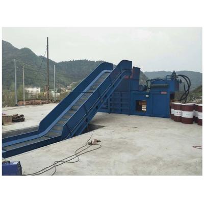 China Horizontal Hydraulic Baler Machine 120T Horizontal Hydraulic Baler Machine for sale