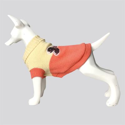 China Tangerine Bone Embroidered Mandarin Dog Cat Dog Pet Fabric Sliced ​​Clothing Sweater Coat Jacket Jumper Dress Wear Viable for sale