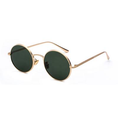 China Fashion Sunglasses Pilot UV400 High Quality Sunglasses Metal Round Custom Shades for sale