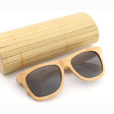 China Fashion Sunglasses Custom Logo No Case Unisex Polarized Bamboo Wooden Sunglasses for sale