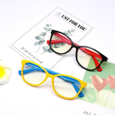 China Colorful Blue Light Blocking Anti Ray Glasses Kids Blue Glasses Flexible TPEE Optical Frames for sale