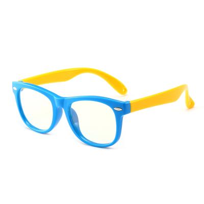 China Flexible Ray Glasses Children Computer Optical Anti Blue Glasses TPEE Glasses Safe Blue Light Glasses for sale