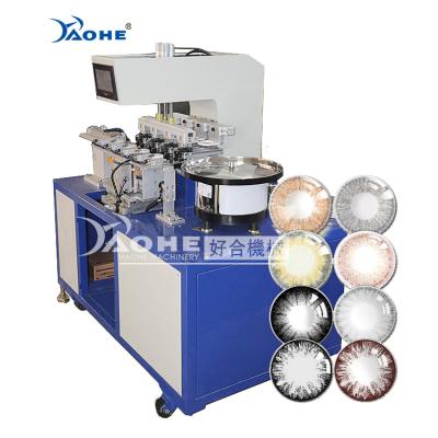 China Contact Lens Printing 4 Color Mini Contact Lens Pad Printing Machine With Auto Feeding for sale