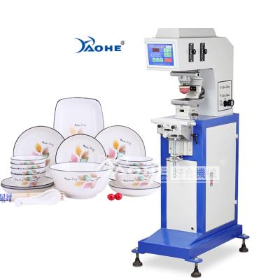 China Ceramic Cuvette Printing 1 Color Cuvette Pad Printing Machine Plate Ceramic Plate Printing Printer Label Pad Machine for sale