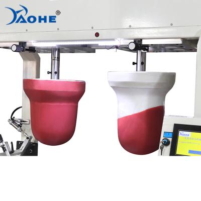 China Ceramic Bowl Two Colors Roll Pad Printers Ceramic Plate Cooking Plate Pad Printing Machine for sale