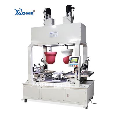 China Hotels 2 Color Ceramic Pad Printing Machine Servo Driven Printing Pad Machinery for sale