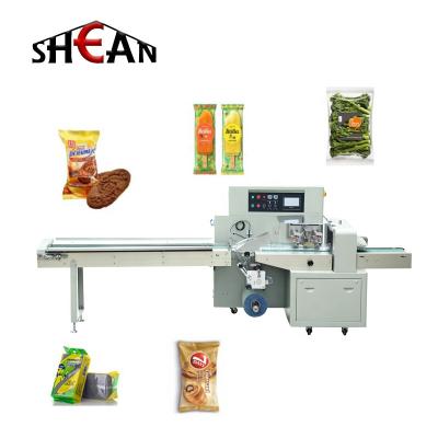 China Food High Speed ​​Eskimo Ice Cream Takeaway Food Flow Wrapping Pillow Packaging Machine for sale