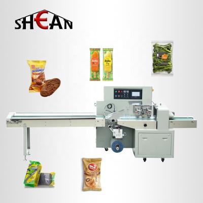 China Food Suppliers for Automatic Cookies Cake Candy Chocolate Bar Pillow Packaging Machine for sale