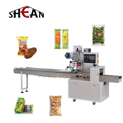 China Customized Full Automatic Food Chocolate Candy Packaging Equipment Hamburger Bun Bread Packaging Machine for sale