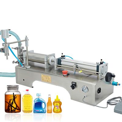 China Small Semi-automatic Liquid Juice Filling Machine Milk Pneumatic Food Filling Machine Price Food Filling Machine for sale