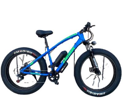 China 26 inch factory price lithium battery steel electric mountain bike for sale