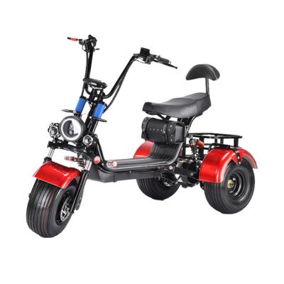 China Fat tire large passenger power atv eletric adult tricycle trycicl cheap lithium battery scooter for adult for sale