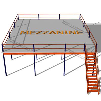 China Corrosion Protection Warehouse Cargo Rack Attic Attic Loft Mezzanine Stretching For Rack Shelves Shelf for sale