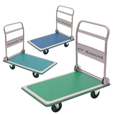 China Corrosion Protection Heavy Duty Folding Platform Trolley 300kg 100kg 200kg 500kg 800kg 1000kg Capacity For Factory Priheavy for sale