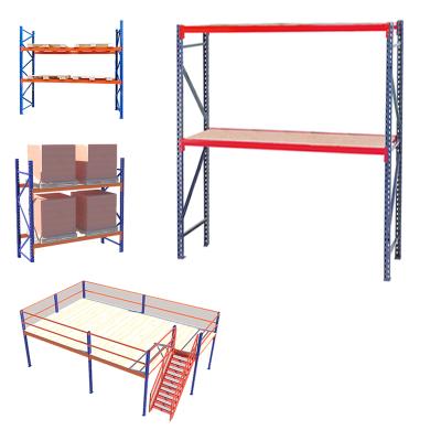 China Corrosion Protection Warehouse Industrial Light Medium Sliding Shelves For Mezzanine Rack Shelf for sale