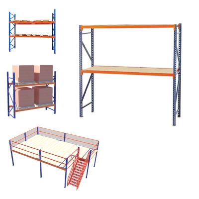 China Corrosion Protection Industrial Warehouse Light Medium Shelves Furniture For Mezzanine Rack Shelf for sale