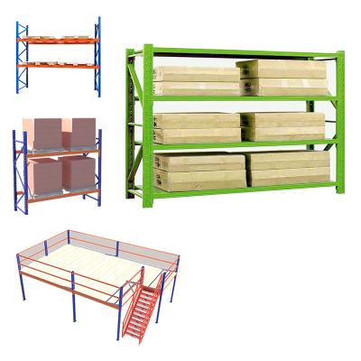 China Corrosion Protection Warehouse Industrial Light Medium Warehouse Shelves Racks For Mezzanine Shelf for sale