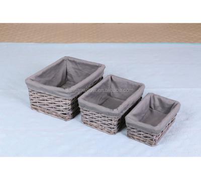 China China Best Sustainable Selling Wicker Storage Baskets With Coating for sale