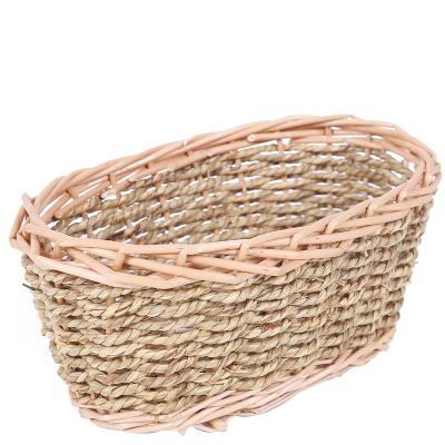 China Sustainable Hand Weave Made Stackable Multifunctional Wicker Storage Basket For Items for sale