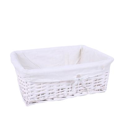 China Willow Material Wholesale Fruit Wickerwork Sustainable Wicker Storage Corner Baskets for sale