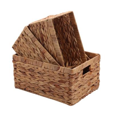 China Viable Water Hyacinth Weaving Basket Factory Supply for sale