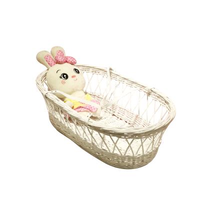 China Eco-Friendly Materials Hand Weave Ancient Handmade Wicker For Moses Baby Sleeping Basket for sale