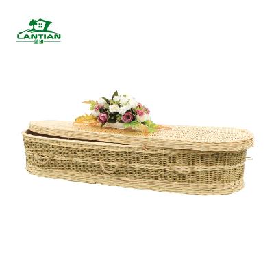 China European Style Eco-Friendly Hand - Woven Sea Grass Casket for sale