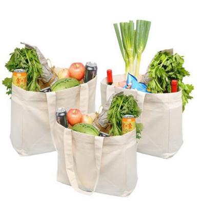 China Wholesale Cheap Wholesale Custom Plain Tote Cotton Fabric Handled Body Supplier Vegetable Canvas Shopping Bag for sale