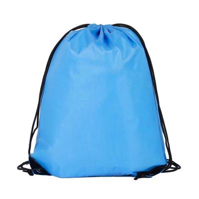 China With Custom Printing Waterproof Polyester Sports USB Drawstring Bag Nylon String Bag Promotional Gym Drawstring Bag for sale