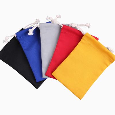 China Custom Size Drawsting Recycled Canvas Cotton Drawstring Shoe Bags Logo Cotton Dust Bag Cotton Drawstring Bag for sale