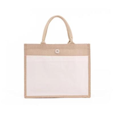 China China Manufacturer Wholesale Custom Natural Handled Recycled Purchasing Jute Tote Bag for sale