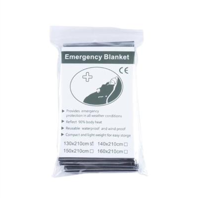 China 130 x 210cm first aid kit easy carry emergent blanket camp keep outdoor thermal dry aluminum mylar lifesave heat warm bushcraft survive for sale