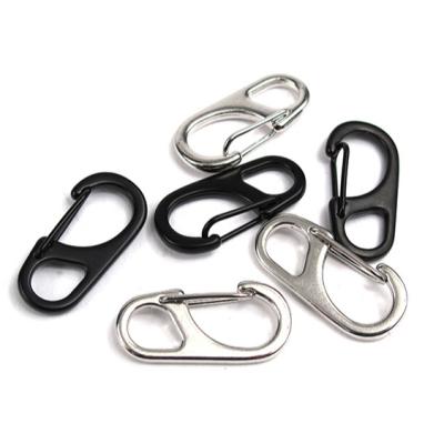 China D3 Durable Classic Single Ring Spring Quick Release EDC Buckle Key Ring Alloy Hook Key Chains Hanging Key Chains for sale