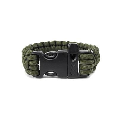 China Durable Paracord Multifunctional Emergency Survival Paracord Bracelet Outdoor Paracord EDC Tool Scraper Whistle Buckle Paracord Wristband for sale